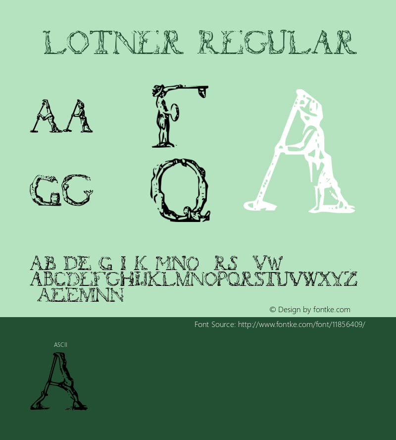 Flotner Regular Version 1.00 Font Sample