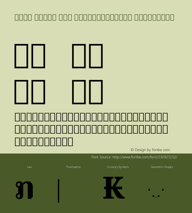 Noto Serif Lao SemiCondensed ExtraBold Version 2.000; ttfautohint (v1.8) -l 8 -r 50 -G 200 -x 14 -D lao -f none -a qsq -X 