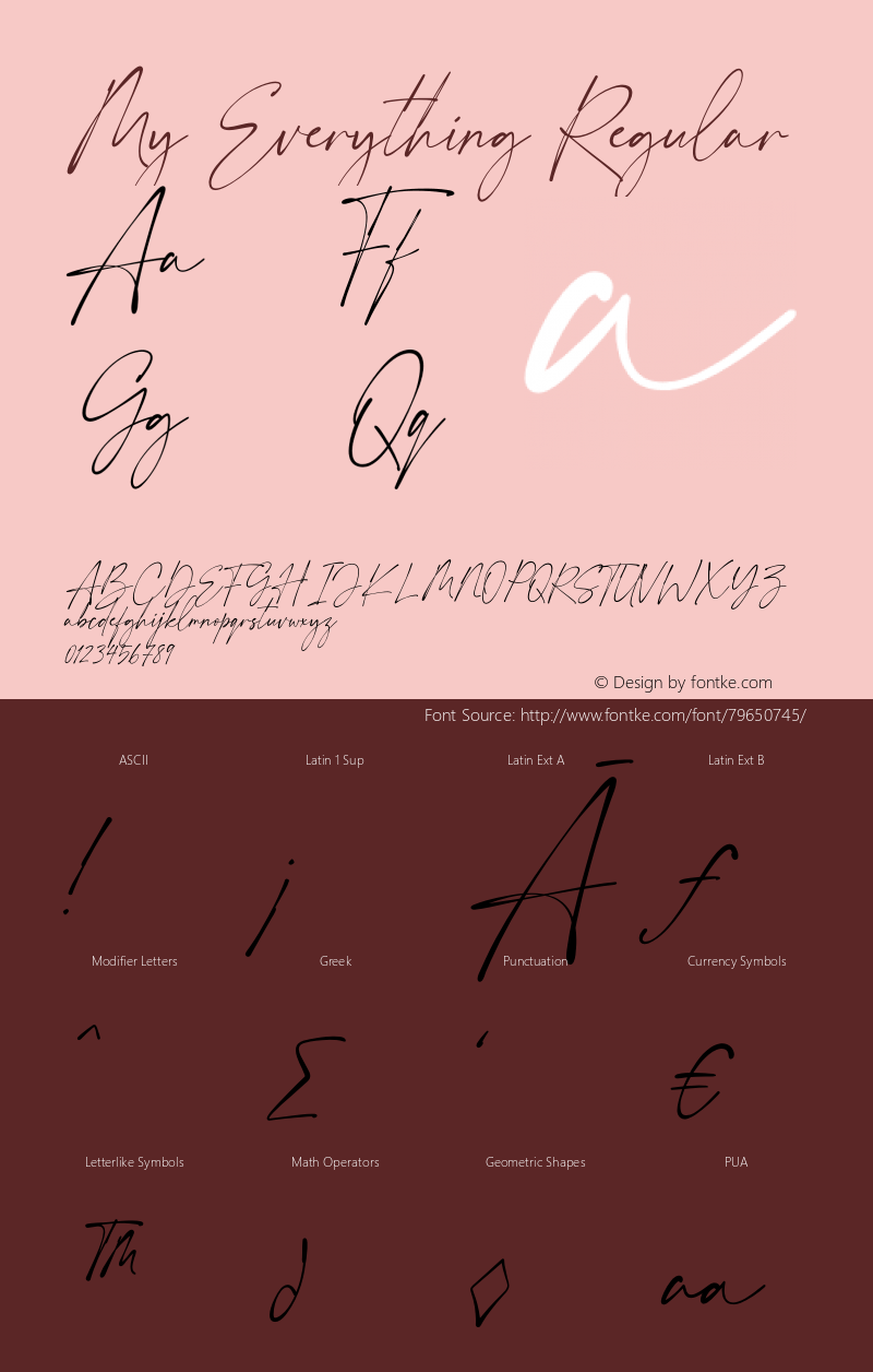 My Everything Version 1.00;September 29, 2020;FontCreator 13.0.0.2683 64-bit Font Sample