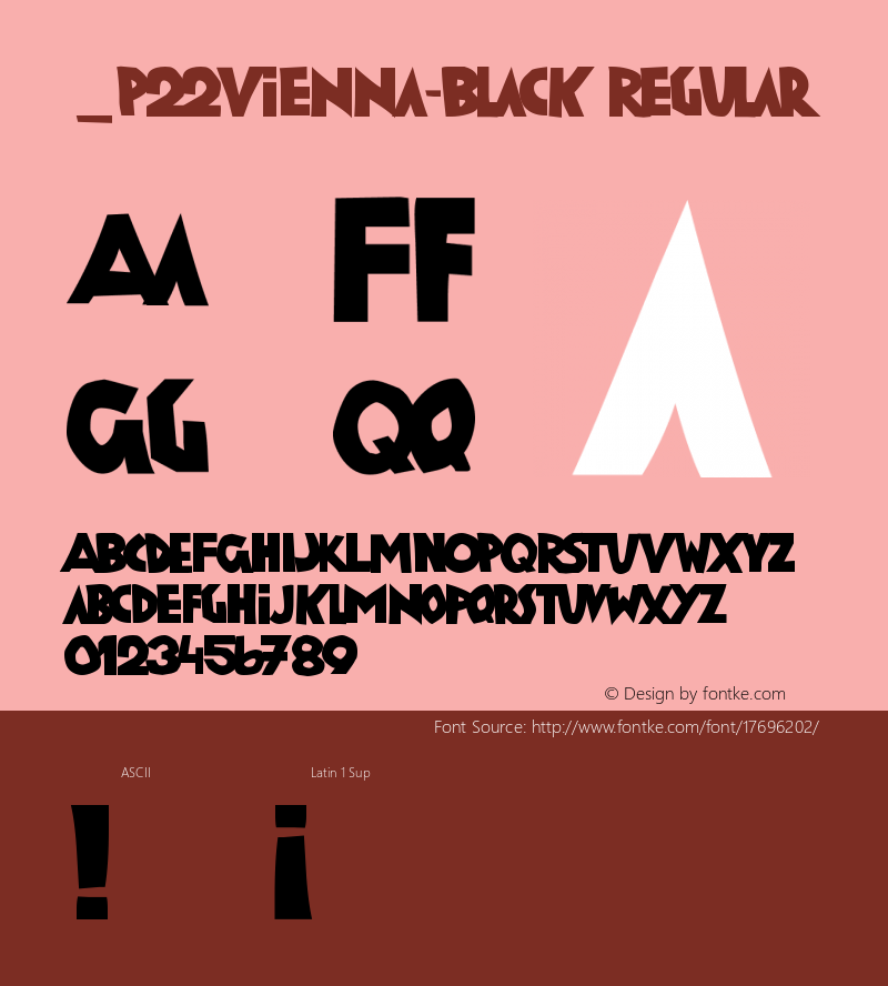 _P22Vienna-Black Regular Version 1.0 Extracted by ASV http://www.buraks.com/asv Font Sample