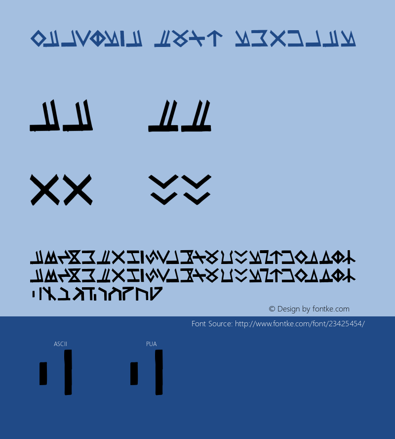 Valkyria Font  Font Sample