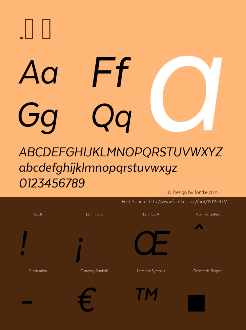 .  Version 1.005 Font Sample