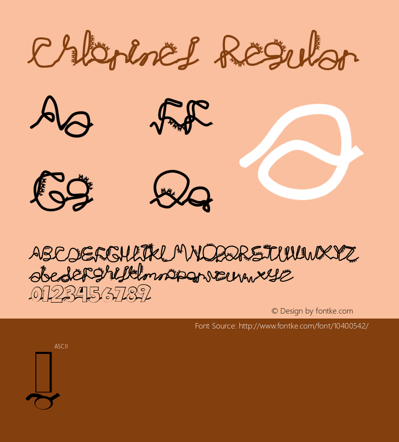 Chlorinej Regular Unknown Font Sample