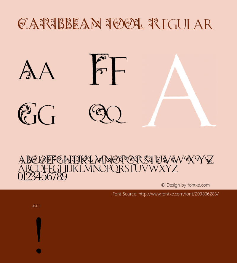 CARIBBEAN TOOL Fontographer 4.7 11/18/11 FG4M­0000002045图片样张