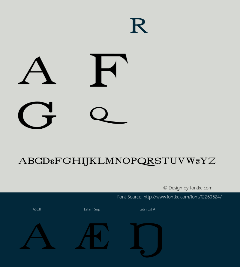 drmdozsc6 Regular Version 001.001 Font Sample