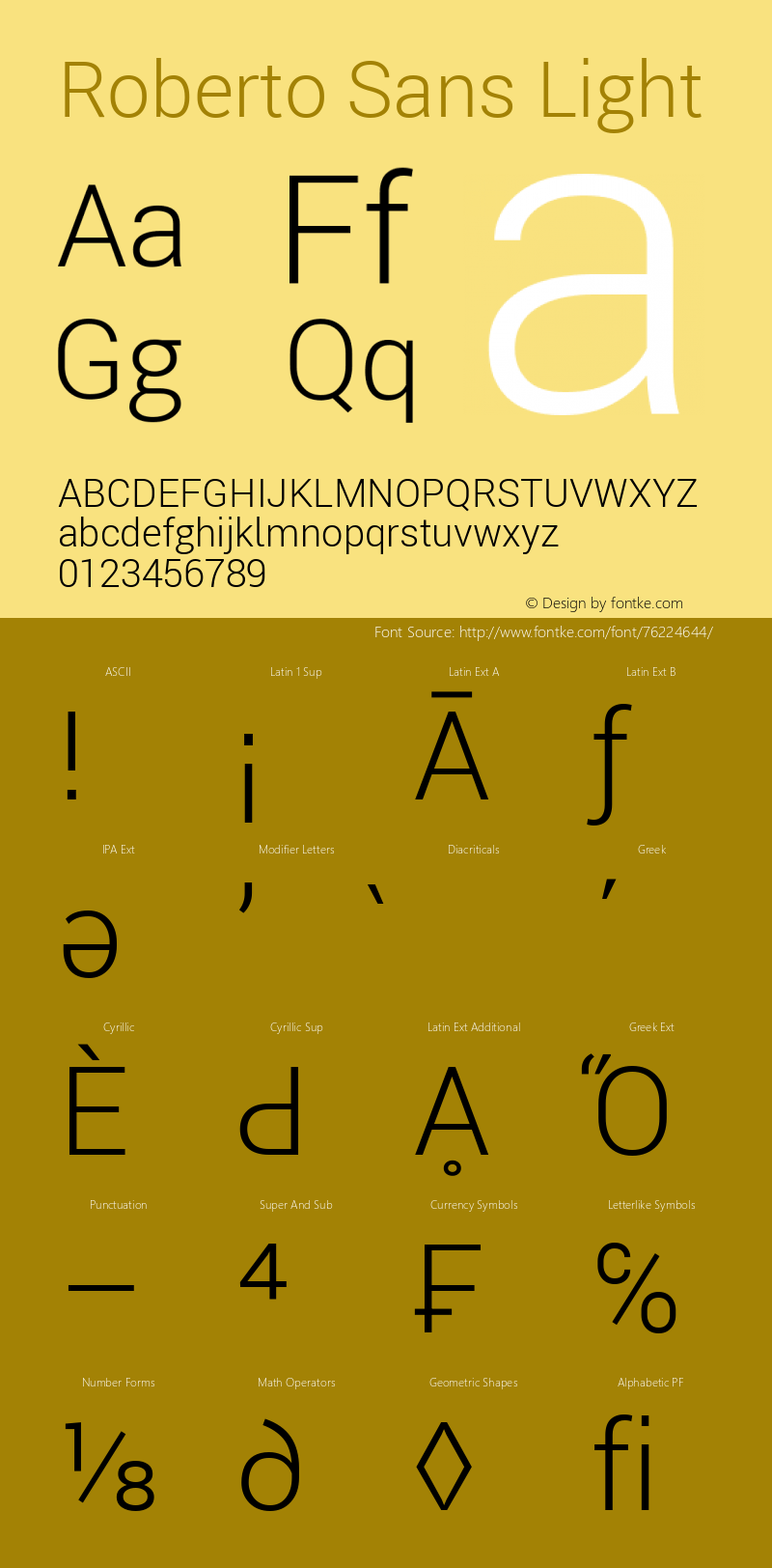 Roberto Sans Light Version 1.00;June 11, 2020;FontCreator 12.0.0.2522 64-bit; ttfautohint (v1.8.3) Font Sample