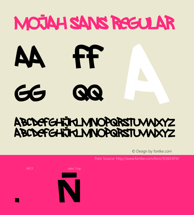 MoJah Sans Regular 1.0.0 Font Sample