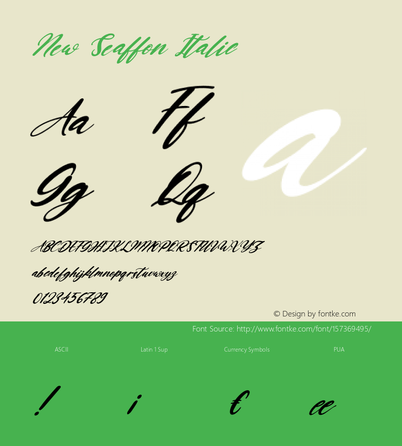 New Seaffon Italic Version 1.00;November 26, 2020;FontCreator 12.0.0.2563 64-bit Font Sample