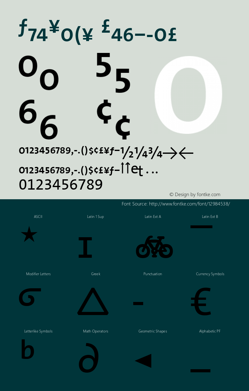 TheSans Regular 1.0 Font Sample