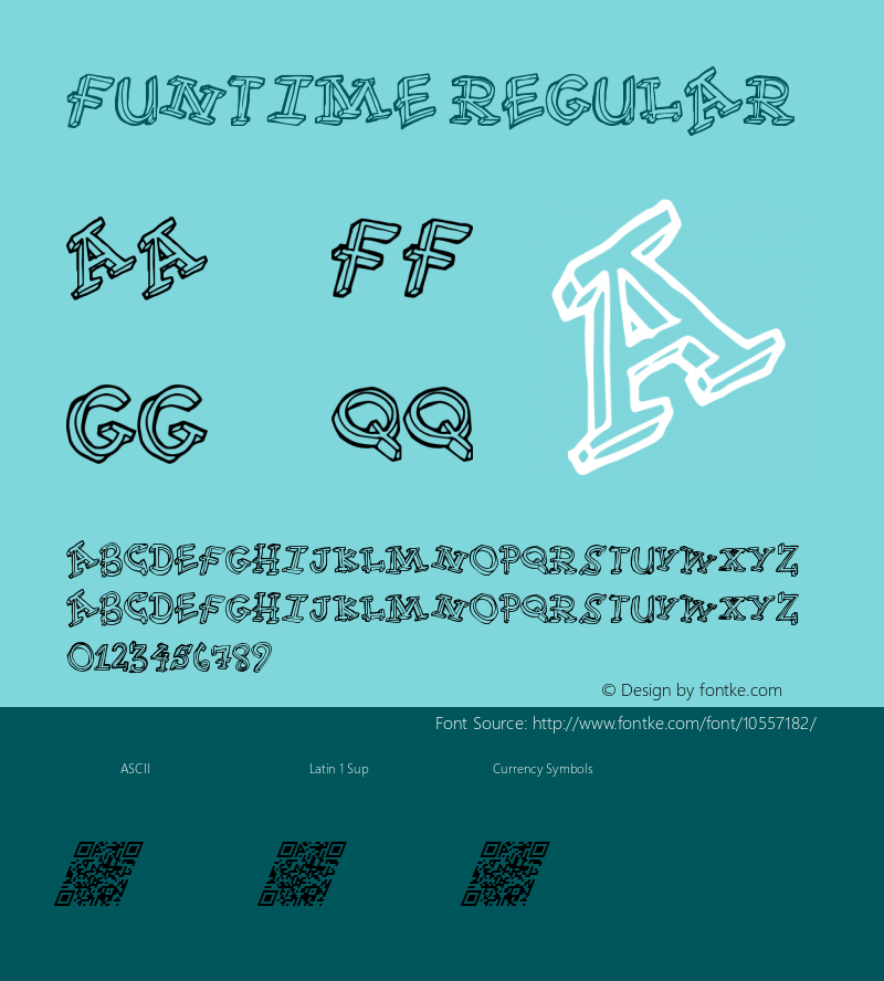 FunTime Regular Version 1.00 May 24, 2014, initial release Font Sample