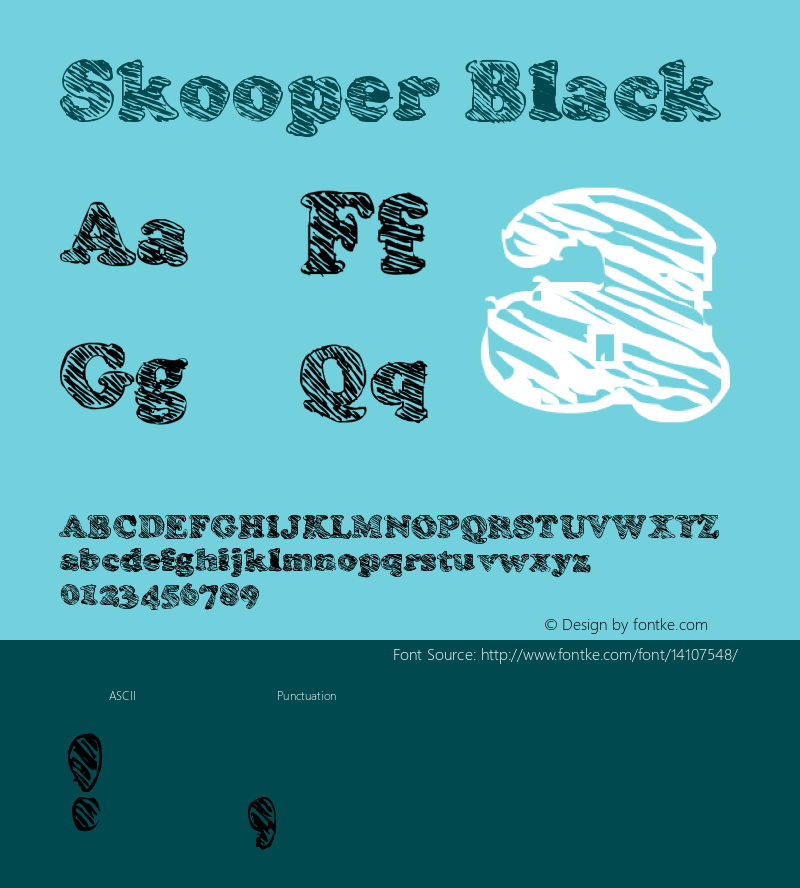 Skooper Black Version Macromedia Fontograp Font Sample