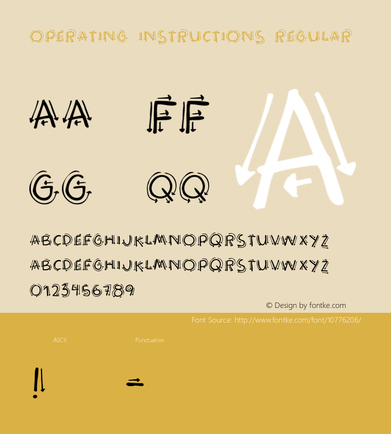 Operating instructions Regular 2 Font Sample