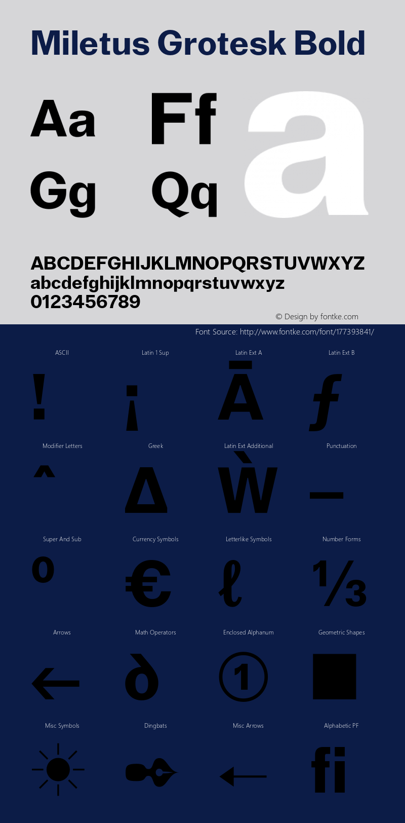 Miletus Grotesk Bold Version 1.000 | web-OT图片样张