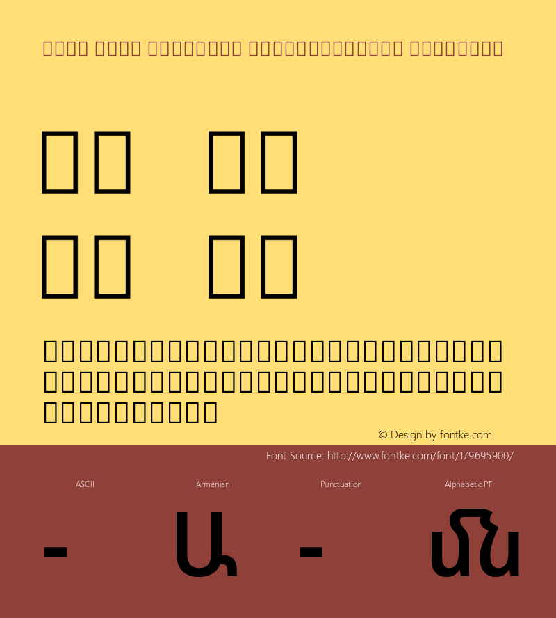 Noto Sans Armenian SemiCondensed SemiBold Version 2.040; ttfautohint (v1.8.2)图片样张