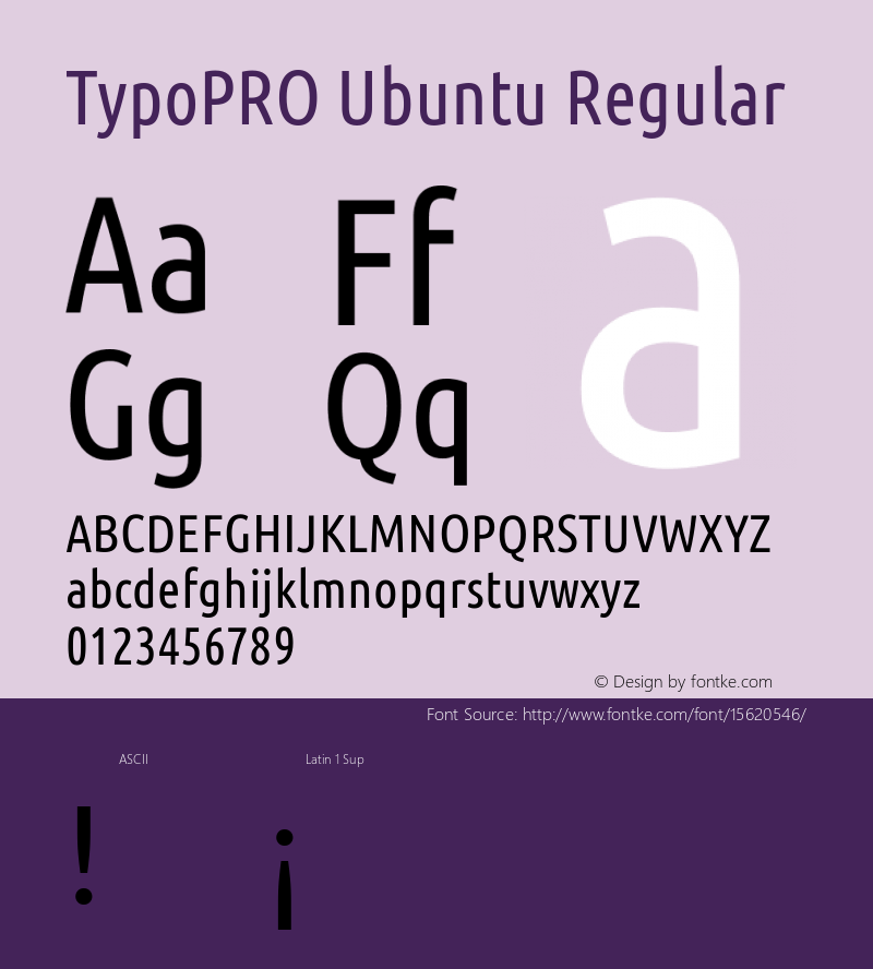 TypoPRO Ubuntu Regular 0.83 Font Sample