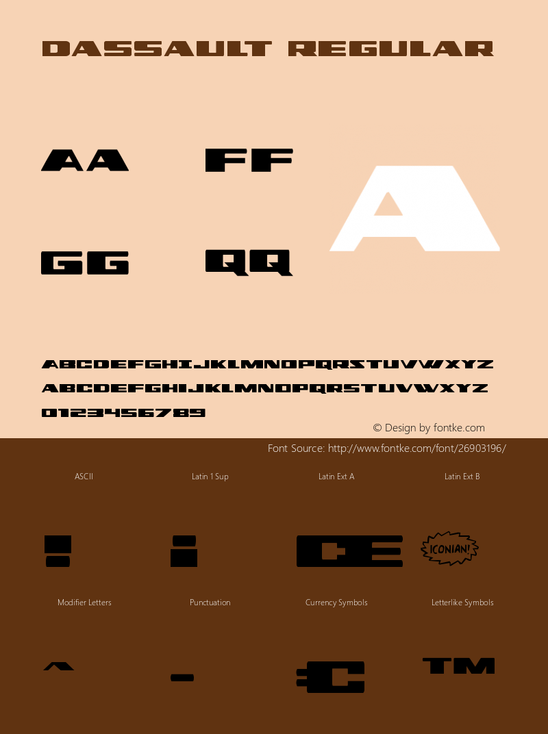 Dassault Version 1.1; 2018 Font Sample