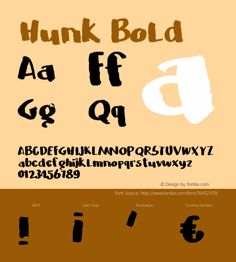 Hunk-Bold Version 1.000;PS 001.001;hotconv 1.0.56 Font Sample