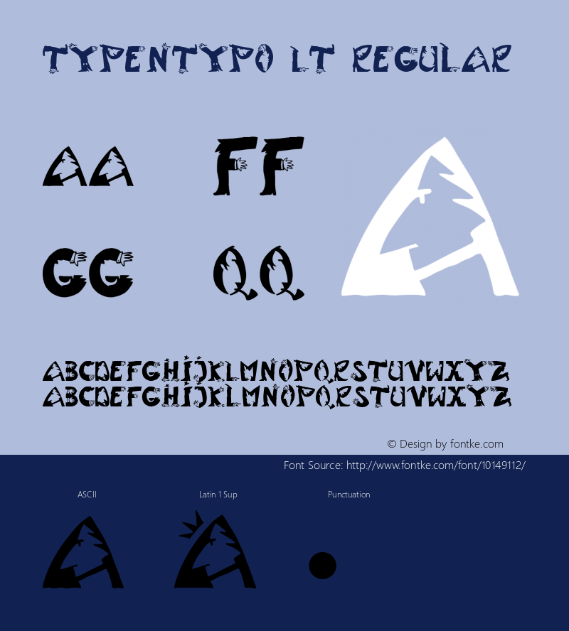 Typentypo LT Regular Version 001.000 Font Sample