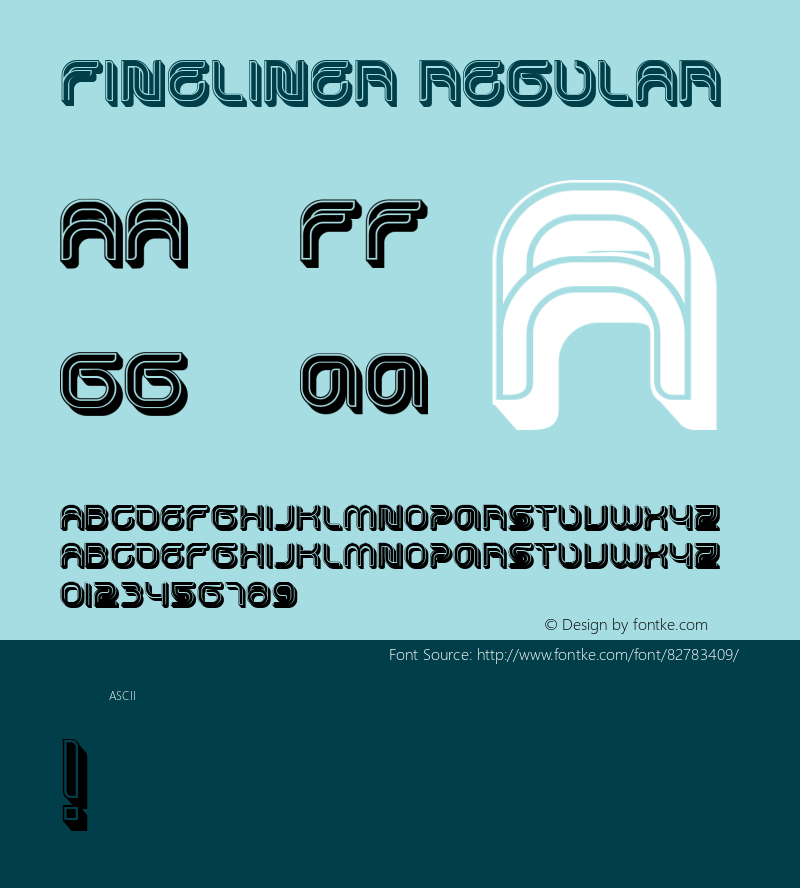 Fineliner Regular Version 1.000 Font Sample