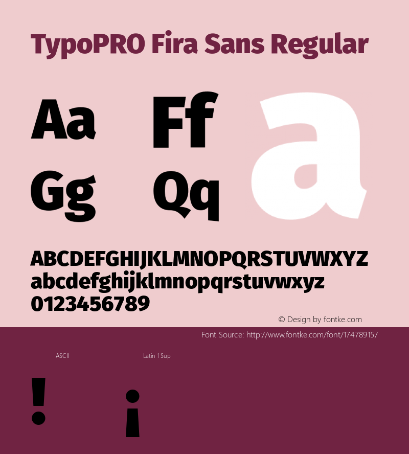 TypoPRO Fira Sans Regular Version 4.106;PS 004.106;hotconv 1.0.70;makeotf.lib2.5.58329 Font Sample