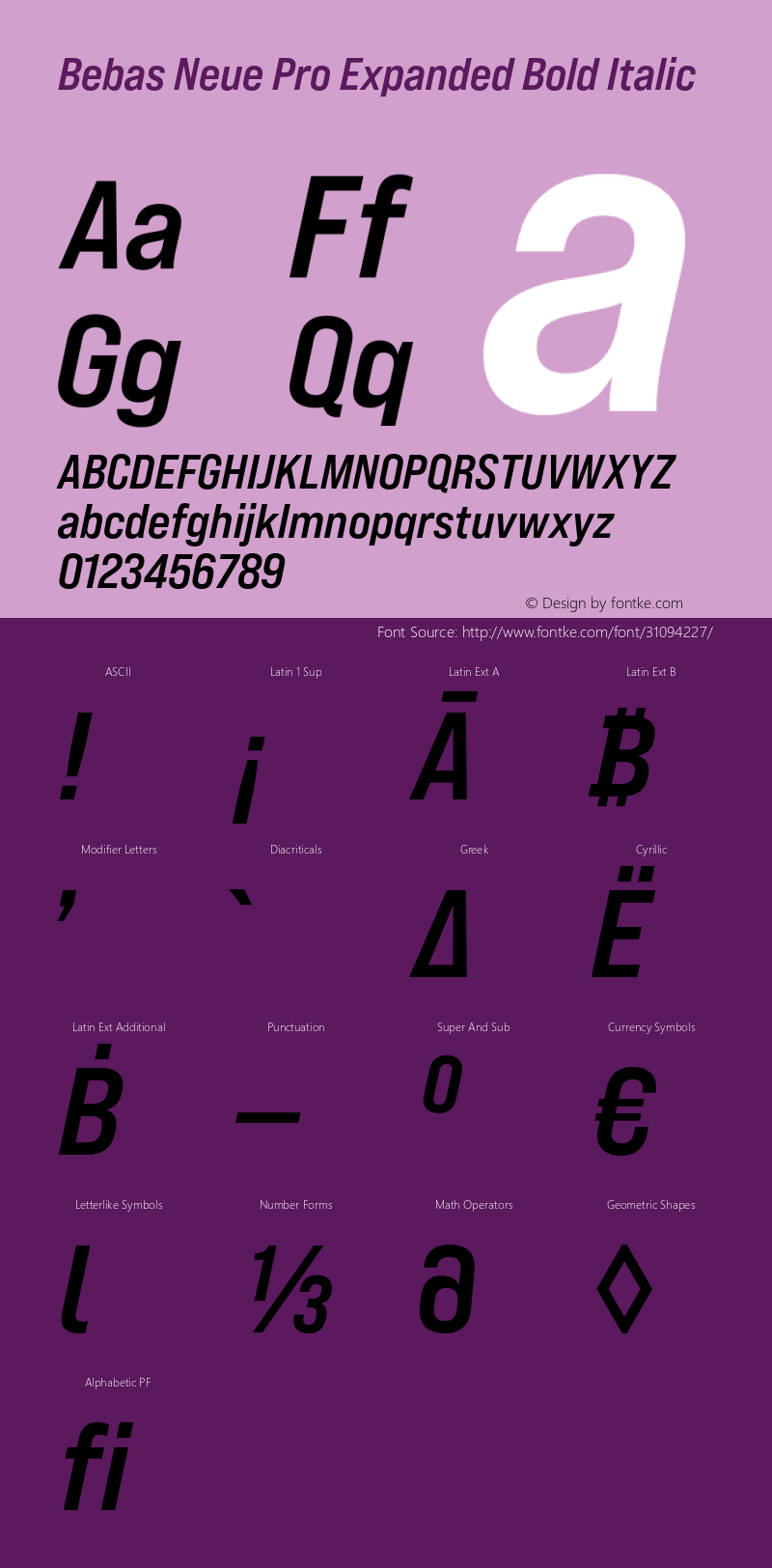 BebasNeuePro-ExpandedBoldItalic Version 1.000;PS 001.000;hotconv 1.0.88;makeotf.lib2.5.64775 Font Sample