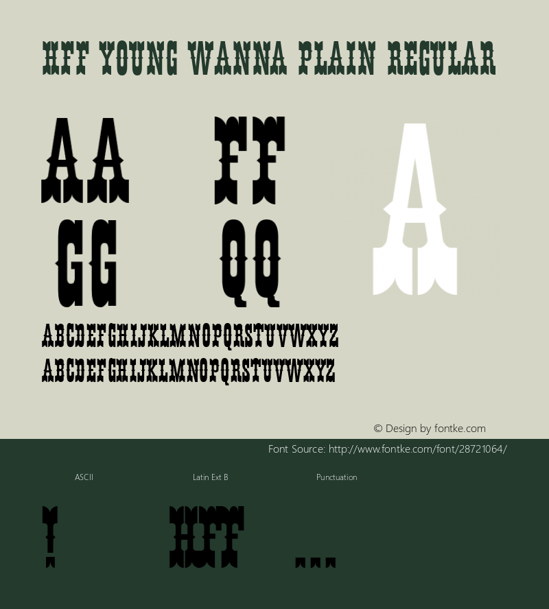 HFF Young Wanna Plain 2.019 | Free for personal, private and non-commercial use | fontfun@gmail.com Font Sample
