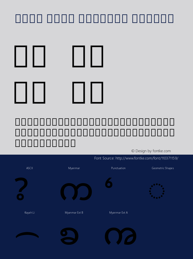 Noto Sans Myanmar Medium Version 2.001; ttfautohint (v1.8.3) -l 8 -r 50 -G 200 -x 14 -D mymr -f none -a qsq -X 