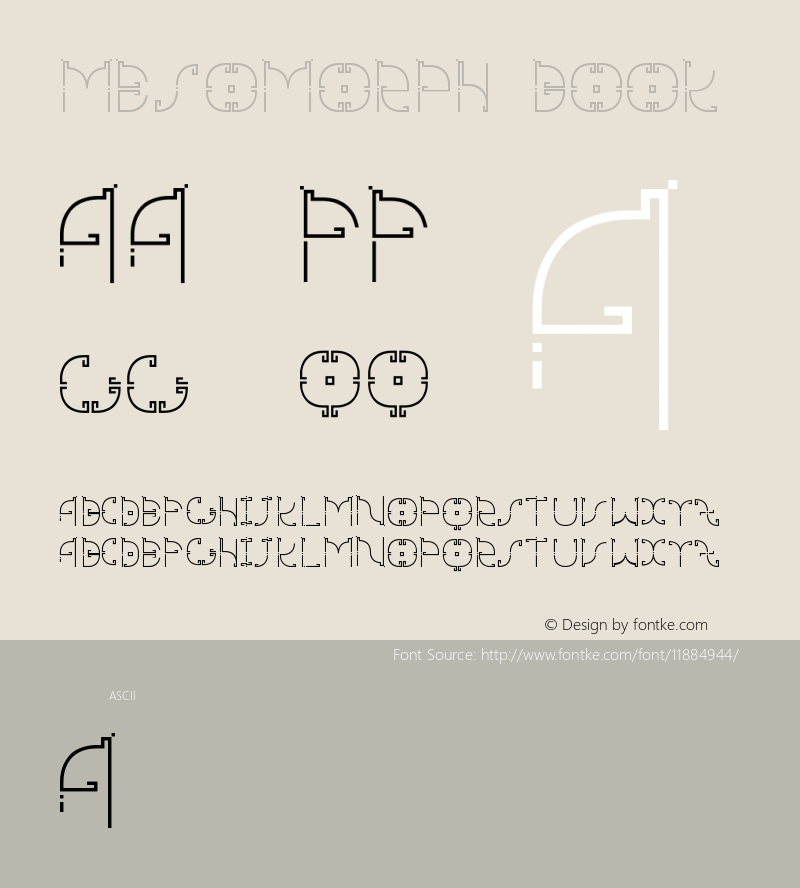 mesomorph Book Version 1.0 Font Sample