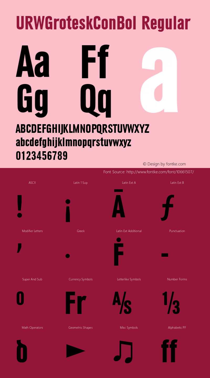 URWGroteskConBol Regular Version 1.10;com.myfonts.urw.grotesk.urw-grotesk-t-bold-condensed.wfkit2.3qsS Font Sample