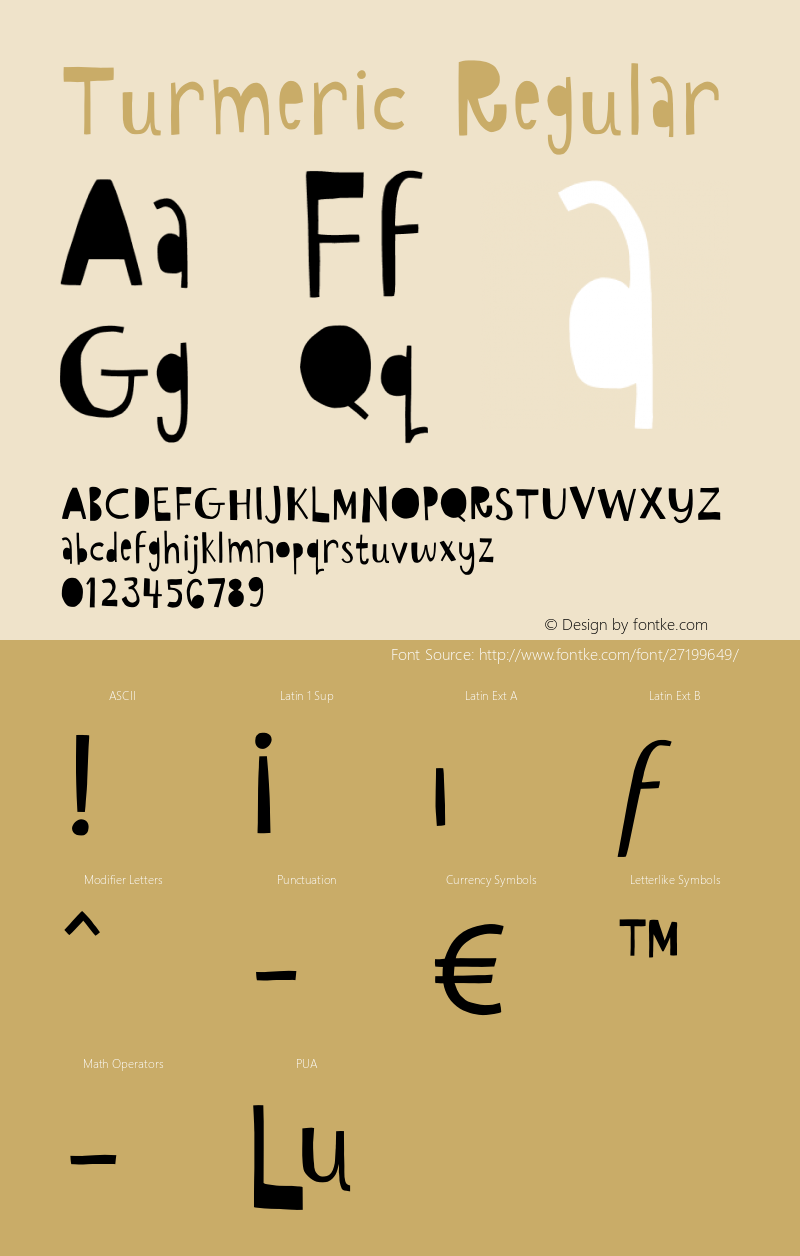 Turmeric Regular Version 1.00 2018;com.myfonts.easy.kenrusselldesign.turmeric.regular.wfkit2.version.59Tr Font Sample