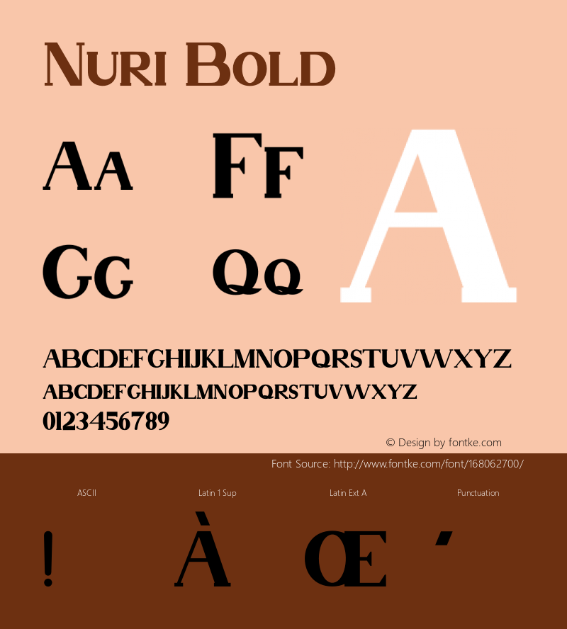 Nuri Bold Version 1.002;Fontself Maker 3.0.0-3图片样张