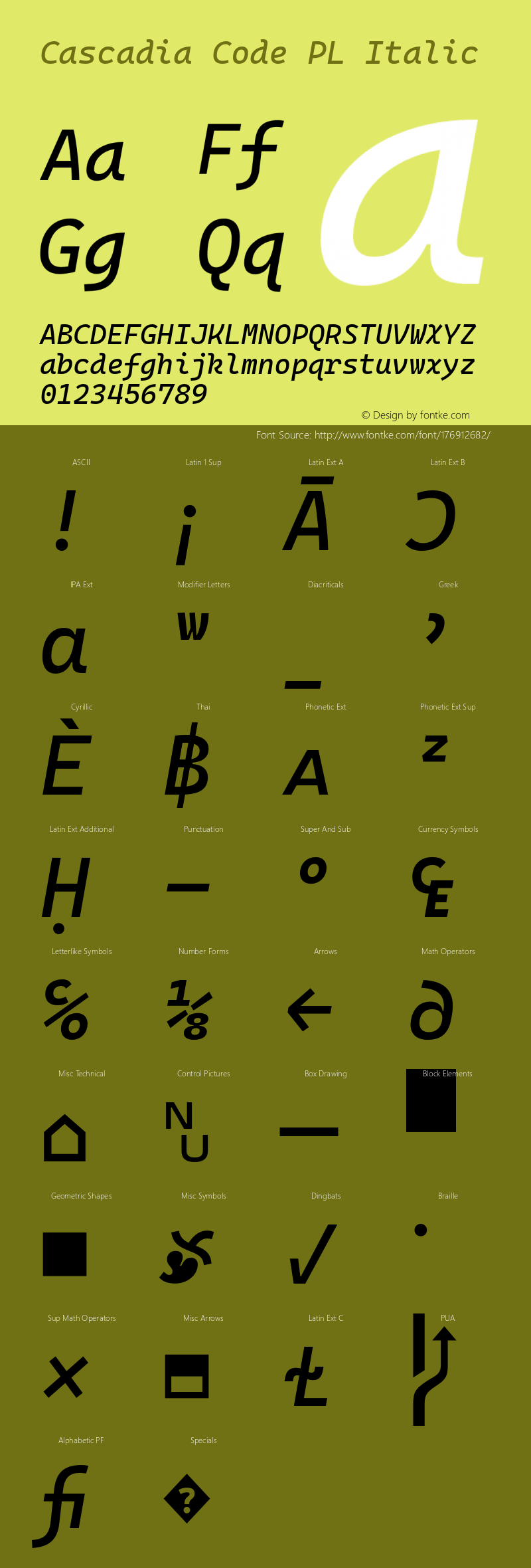 Cascadia Code PL Italic Version 2108.026图片样张