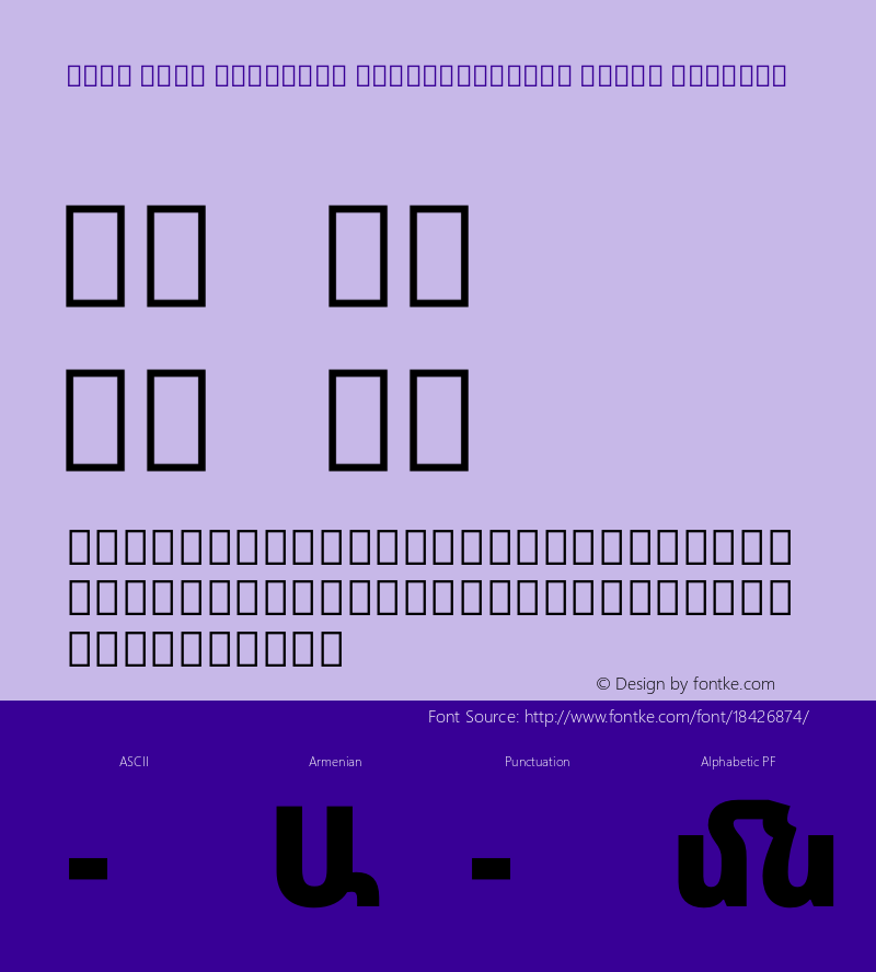 Noto Sans Armenian SemiCondensed Black Regular Version 1.901 Font Sample