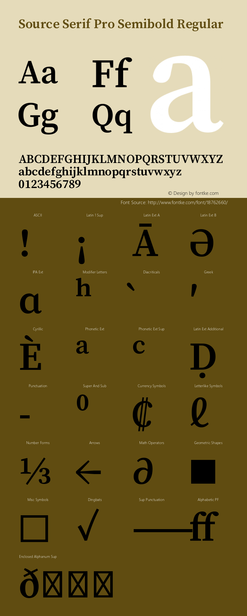 Source Serif Pro Semibold Regular Version 2.000;PS 1.0;hotconv 16.6.51;makeotf.lib2.5.65220 Font Sample