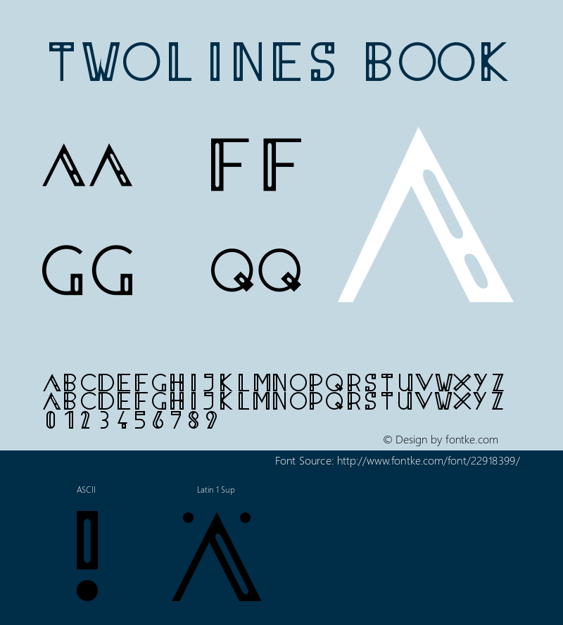 twolines Version 001.000 Font Sample