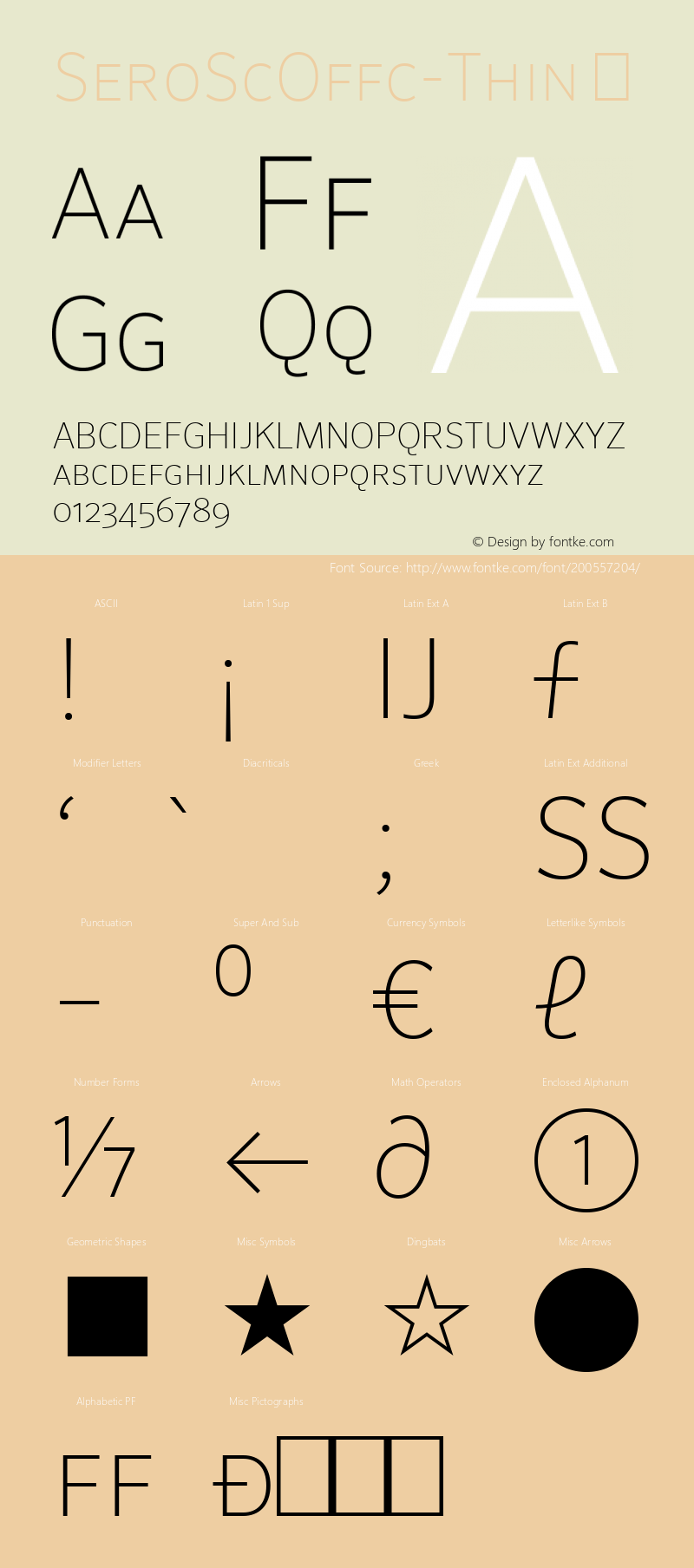 ☞Sero SC Offc Thin Version 7.504; 2011; Build 1025;com.myfonts.easy.fontfont.sero.offc-thin-sc.wfkit2.version.58dh图片样张