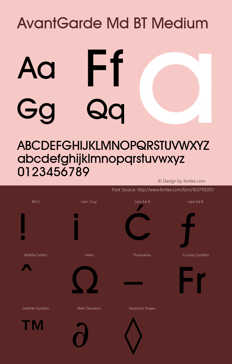 Avant Garde Medium BT mfgpctt-v1.53 Friday, January 29, 1993 11:41:07 am (EST) Font Sample