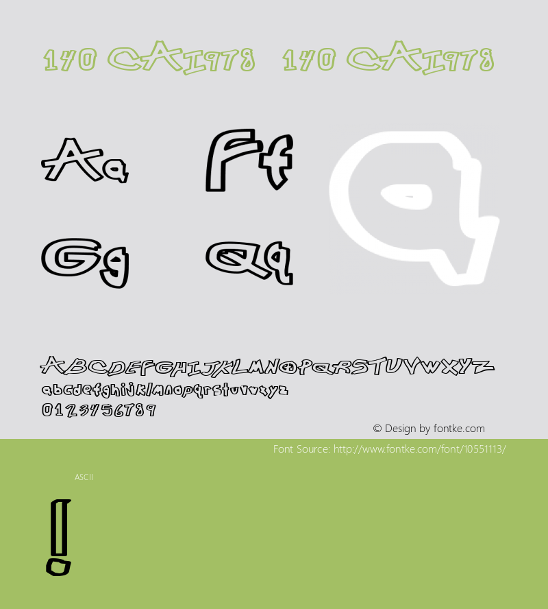 140-CAI978 140-CAI978 Version 3.0 Font Sample