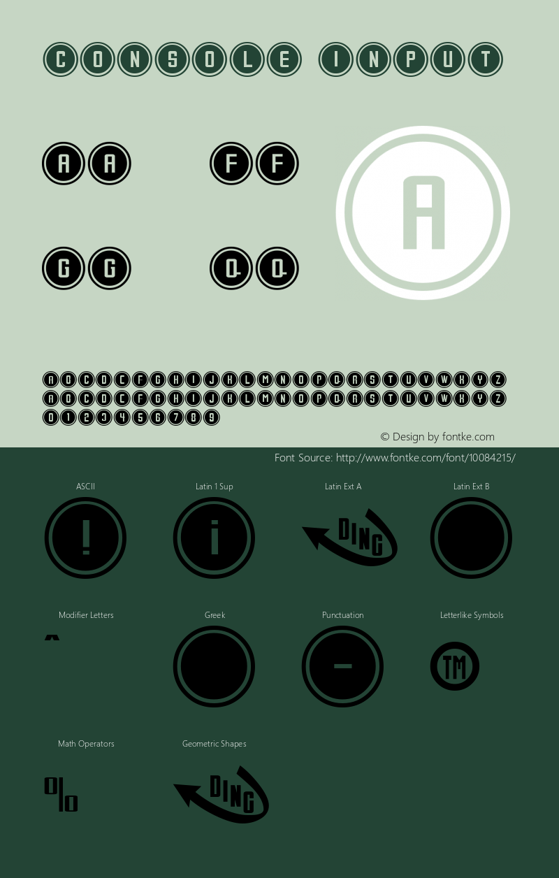 Console Input Macromedia Fontographer 4.1 01/07/2001 Font Sample