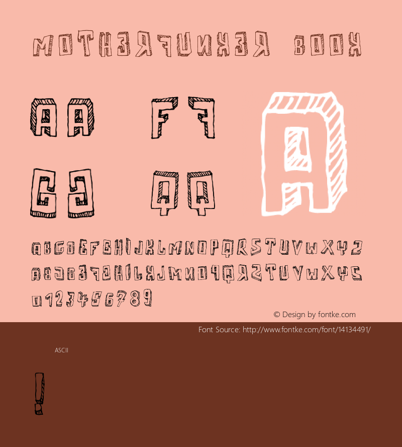 Motherfunker Book Version 1.0 Font Sample