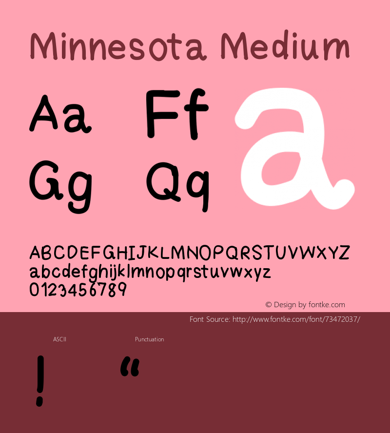 Minnesota Version 001.000 Font Sample