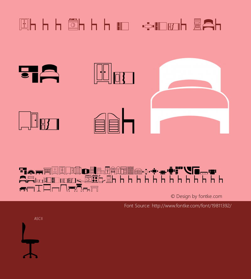 Furniture Version 1.0 Font Sample
