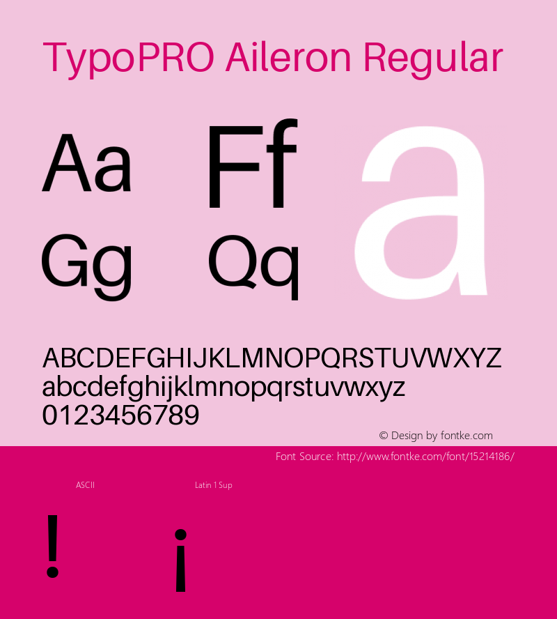 TypoPRO Aileron Regular Version 1.000;PS 001.000;hotconv 1.0.70;makeotf.lib2.5.58329 Font Sample