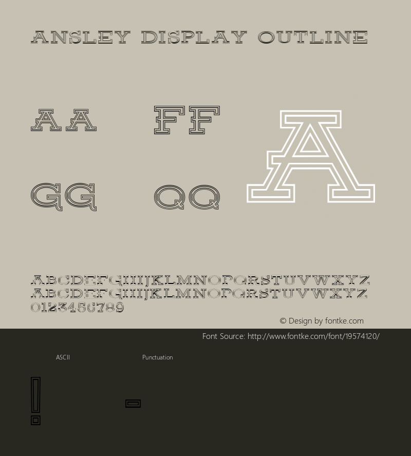 AnsleyDisplay-Outline 1.000 Font Sample