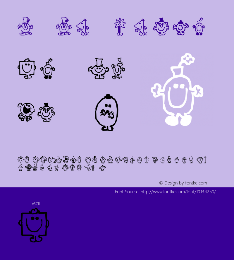 Mr Men Regular Version 1.00 Font Sample