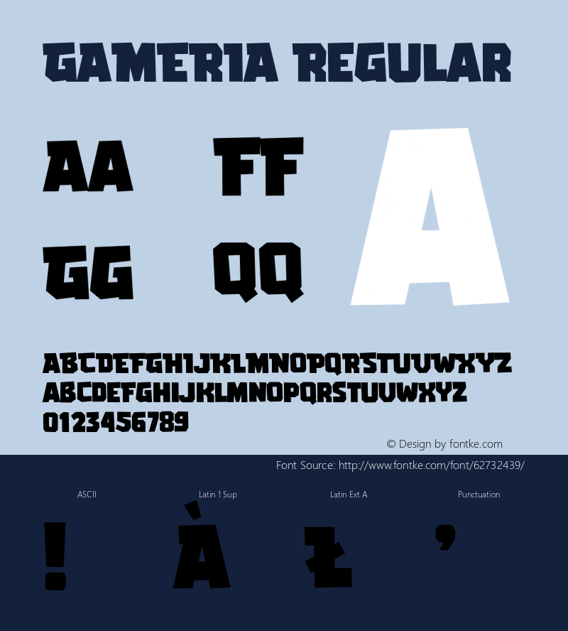 GAMERIA Version 1.001;Fontself Maker 3.5.1 Font Sample