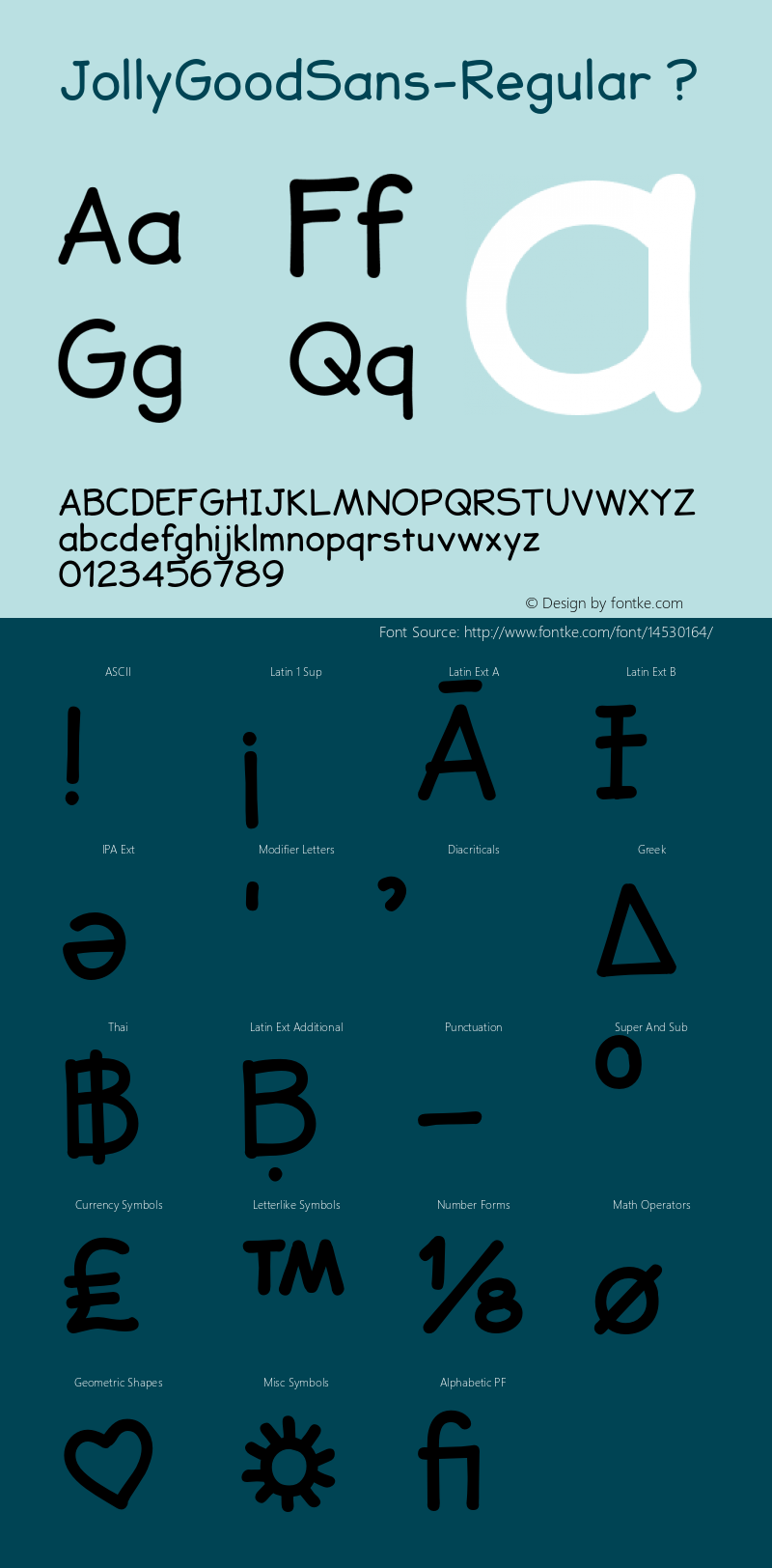 JollyGoodSans-Regular ? Version 1.000;PS 001.000;hotconv 1.0.70;makeotf.lib2.5.58329;com.myfonts.pixilate.jollygood-sans.regular.wfkit2.4bKv Font Sample