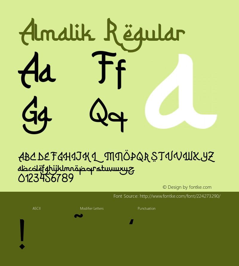 Almalik-Regular Version 1.000图片样张