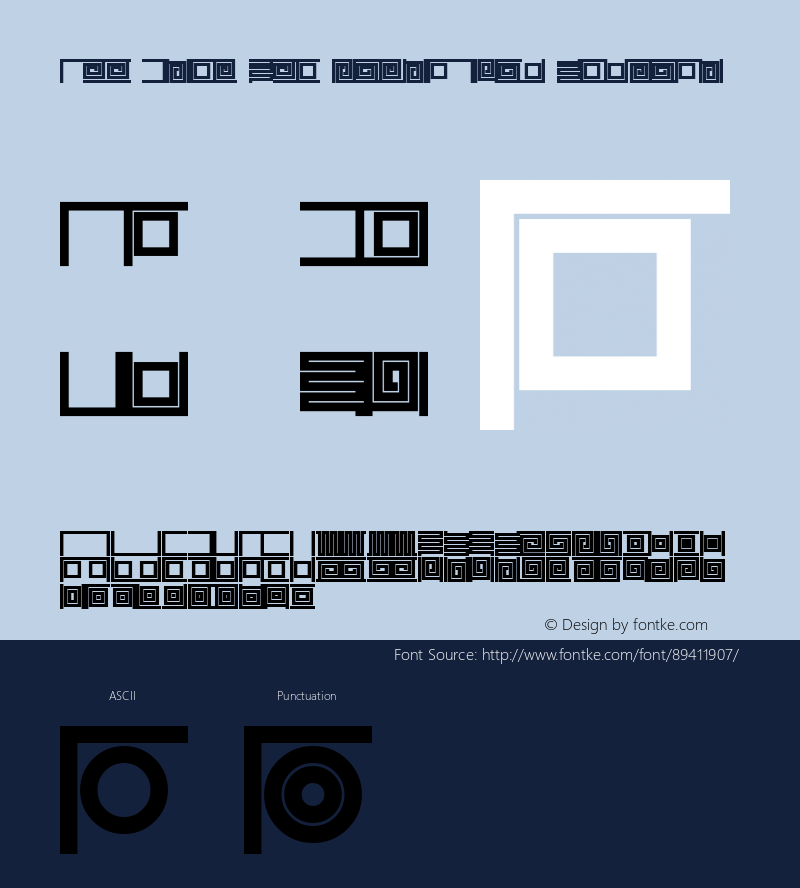 Ann Fret One UltraBold W95 Rg Version 4.10 Font Sample