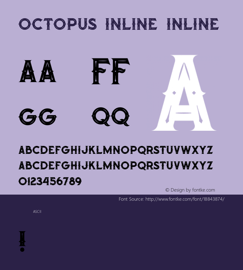 Octopus Inline Inline Version 1.000 Font Sample